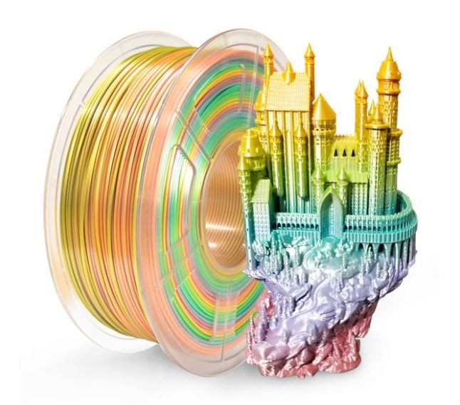 SILK Rainbow PLA 1.75mm 1kg