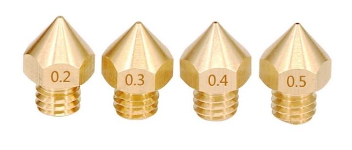 MK8 Munnstykke messing 1,75 mm Reprap