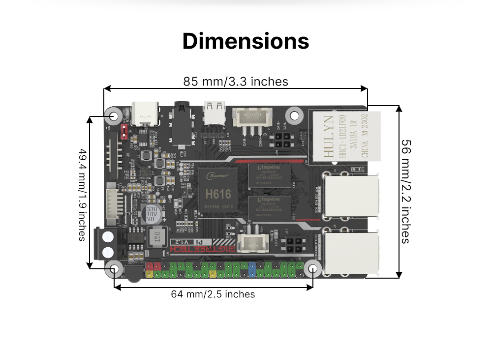 Bigtreetech PI - Raspberry PI format