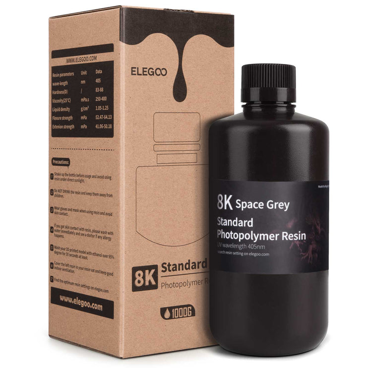 Elegoo Standard 8K Resin rymd Grå 1kg