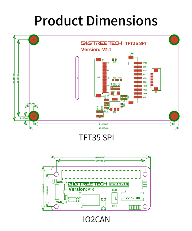 Bigtreetech TFT35 SPI V2.1