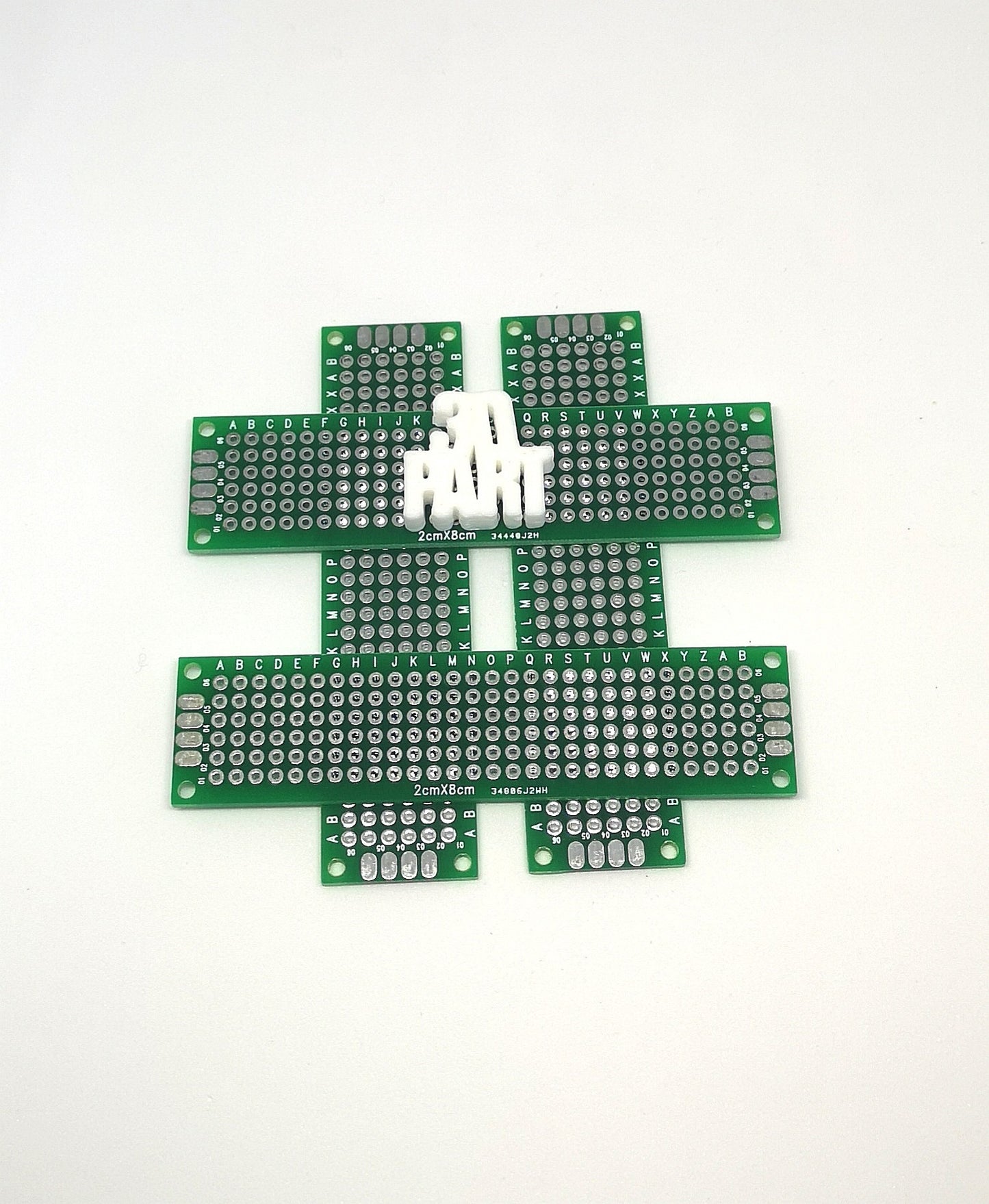 PCB with solder points