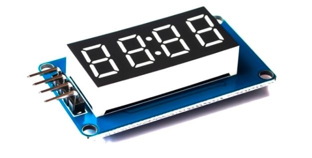 4 bit led clock display