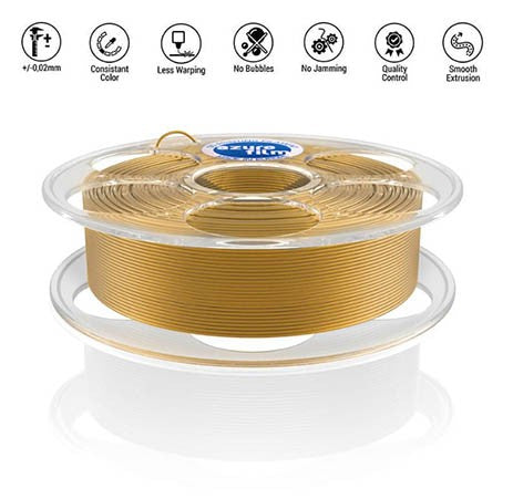 Azurefilm PLA Champagne gold 1.75mm 1kg