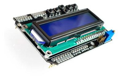 LCD1602 med knapp sköld