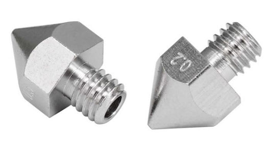 MK8 long thread, Nickel plated nozzle 0.5mm, 1.75mm